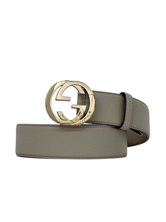 Gucci Belt Grey Interlocking Ap00 g 85